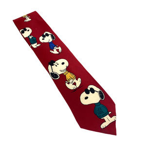 Peanuts Snoopy Joe Cool Silk Necktie Sunglasses